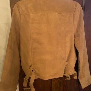Suede motor jacket